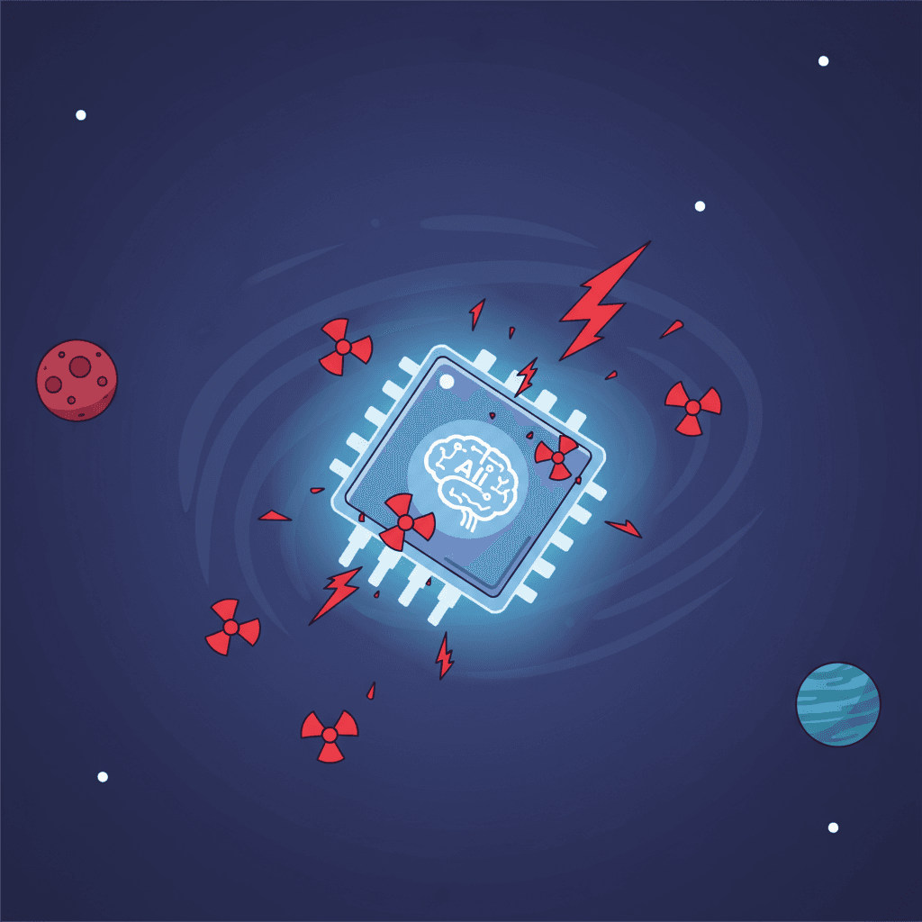 Unstoppable in Space! World's First Radiation-Resistant AI Chip Developed