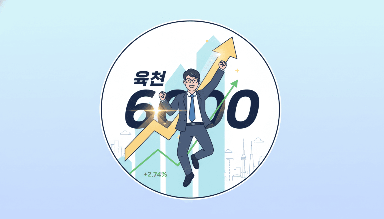 Seoul Stocks Near 6,000 Milestone! Market Surges 2.74% as Middle East Tensions Ease