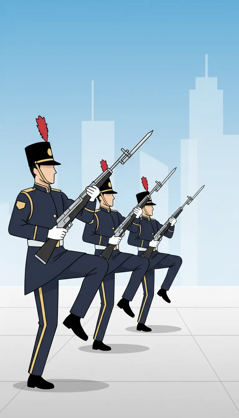 "Precision in Every Step": South Korea's Honor Guard Stuns with Flawless Drill Performance
