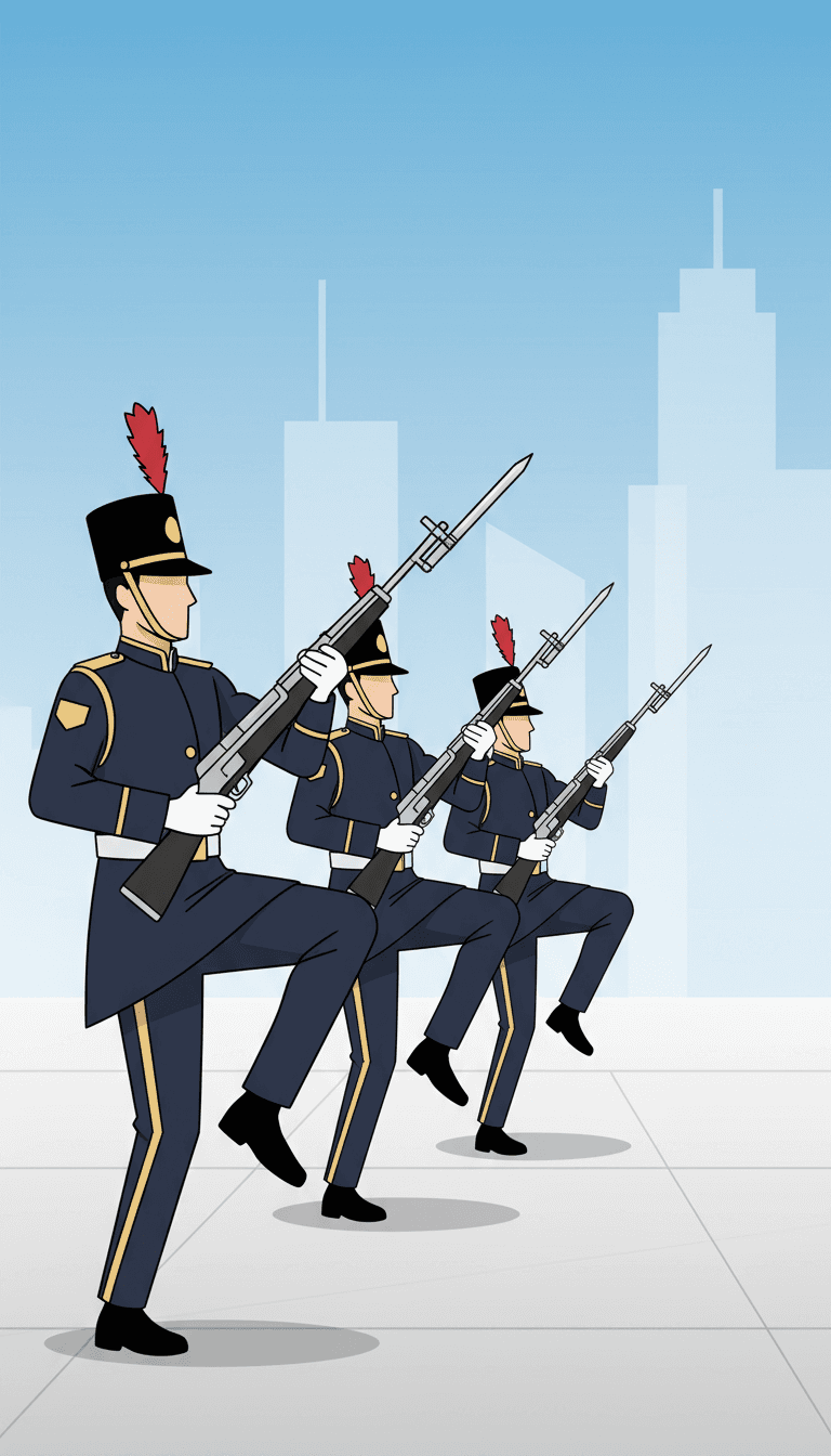 "Precision in Every Step": South Korea's Honor Guard Stuns with Flawless Drill Performance