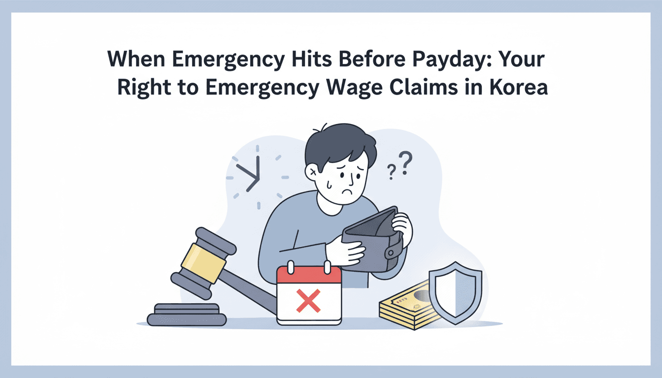 When Emergency Hits Before Payday: Your Right to Emergency Wage Claims in Korea